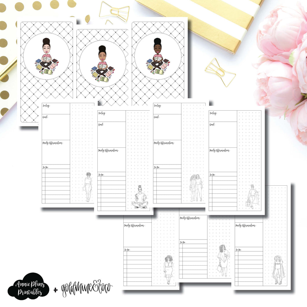 Personal TN Size | Goldmine & Coco Daily Collaboration Printable Inserts ©