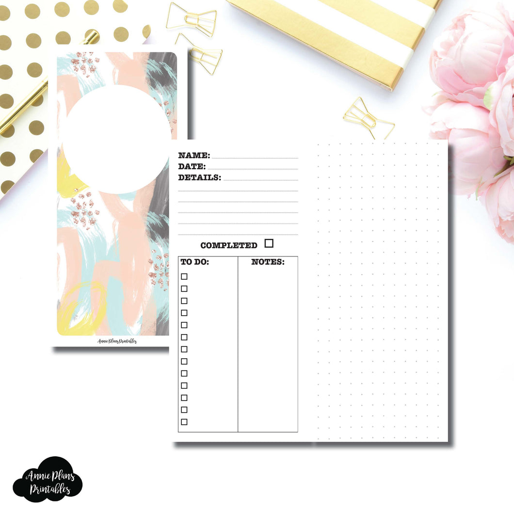 H Weeks Wide Size | Event/Project Planning Printable Insert ©