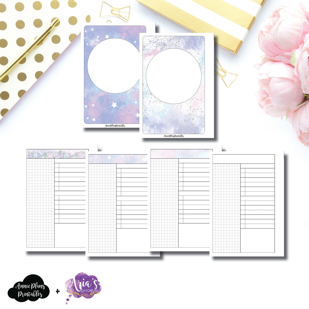 A6 Rings Size | Aria's Daydream Anniversary Collaboration Daily Printable Insert ©