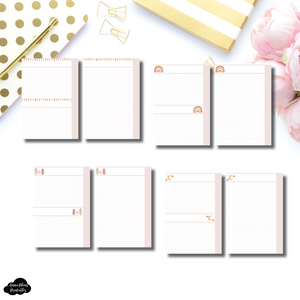 Personal Rings Size | Boho Winter Grid Printable Insert