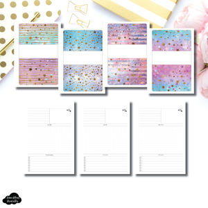 FC Rings Size | Starry Daily Sectioned Layout Printable Insert