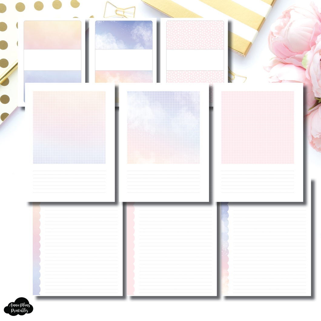 FC Rings Size | Color Swatch + Scallop Notes Printable Insert