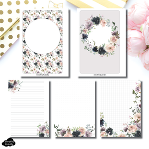 Personal Rings Size | Floral Bliss Notes Printable Insert