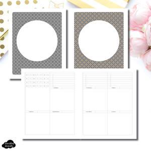 A5 Rings Size | Structured Vertical Printable Insert