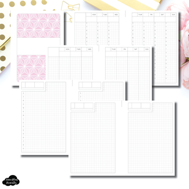 A6 Rings Size | HCousin Weekly + Daily Printable Insert