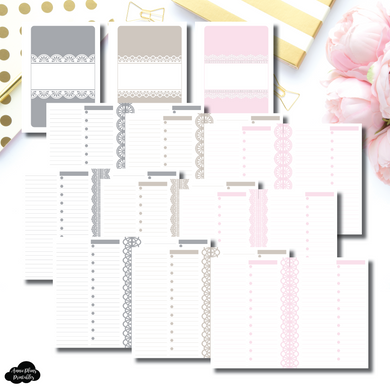 Pocket Rings Size | Lace Productivity Notes Printable Insert
