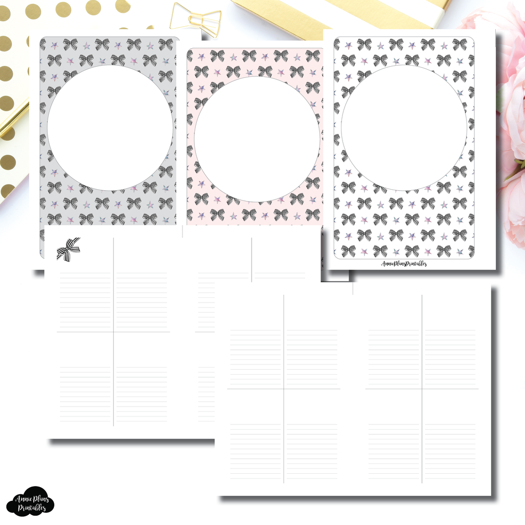 Half Letter Rings Size | Vertical Notes Printable Insert ...