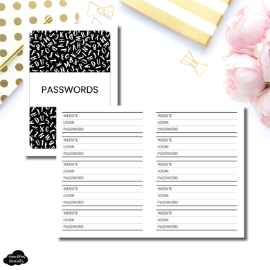 Passport TN SIZED | PASSWORD TRACKER Printable Insert