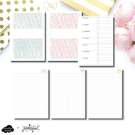 B6 Slim TN Size | SeeAmyDraw Undated Weekly + Grid Pages Collaboration Printable Insert