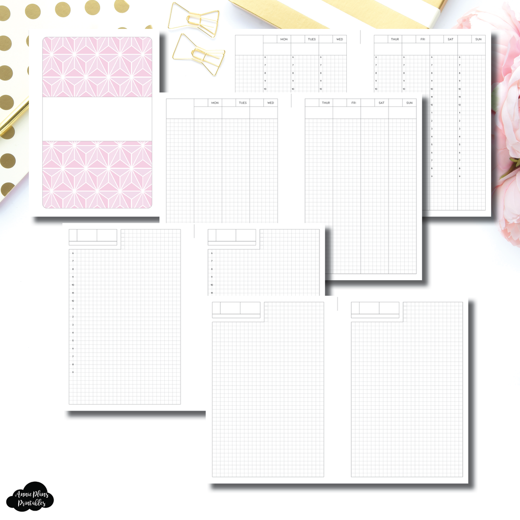 Personal Wide Rings Size | HCousin Weekly + Daily Printable Insert