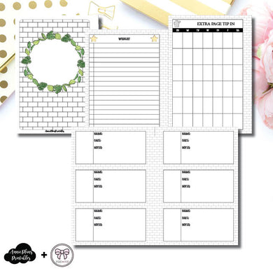 Personal Wide Rings Size | Plant Care - Fox & Pip Collaboration Printable Insert ©