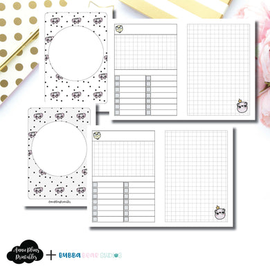 PASSPORT TN Size | Undated Day on 2 Page or Project Bubba Bear Studios Collaboration Printable Insert