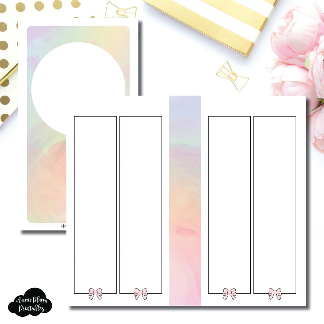 Personal TN Size | SimplyGilded Collaboration Vertical Week on 4 Page Printable Insert ©