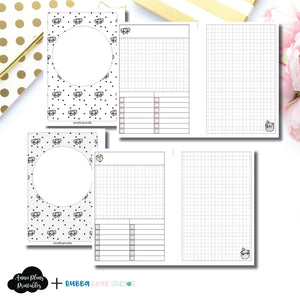PERSONAL WIDE RINGS Size | Undated Day on 2 Page or Project Bubba Bear Studios Collaboration Printable Insert