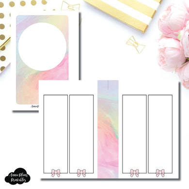 Pocket Rings Size | SimplyGilded Collaboration Vertical Week on 4 Page Printable Insert ©