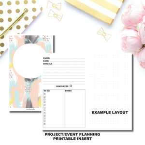 B6 TN Size | Event/Project Planning Printable Insert ©