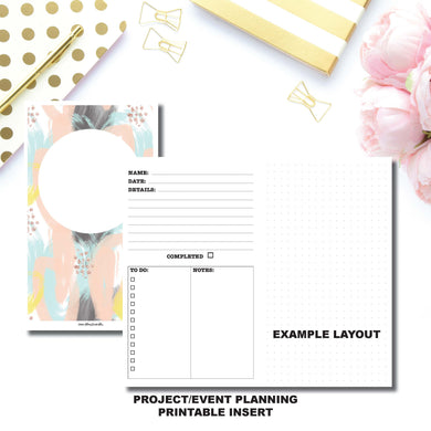 Cahier TN Size | Event/Project Planning Printable Insert ©