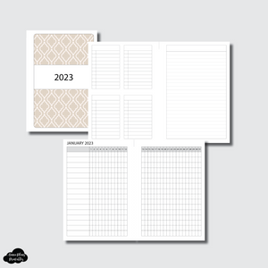 Personal Wide Rings Size | 2023 Tracker + Lists & Notes Printable Insert