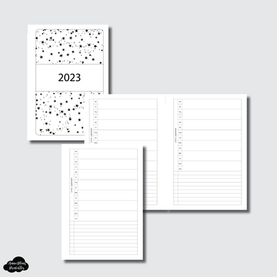 Personal Wide Rings Size | 2023 Week On 1 Page + List Printable Insert