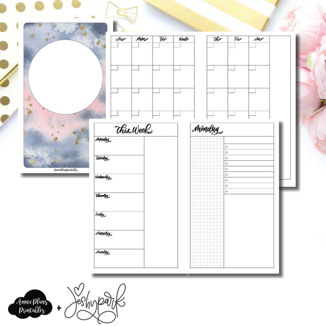 Mini HP Size | JeshyPark Undated Daily Collaboration Printable Insert ©