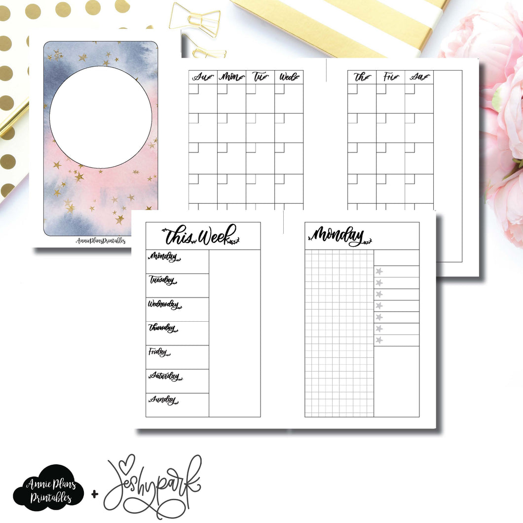 Pocket Rings Size | JeshyPark Undated Daily Collaboration Printable Insert ©