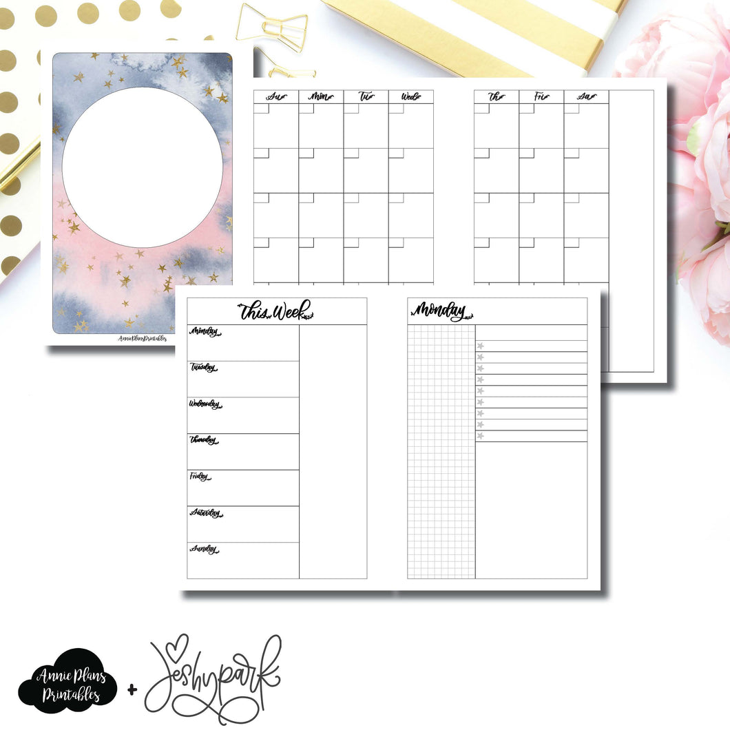 Personal Wide Rings Size | JeshyPark Undated Daily Collaboration Printable Insert ©